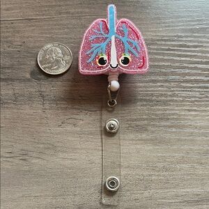 Lungs badge reel